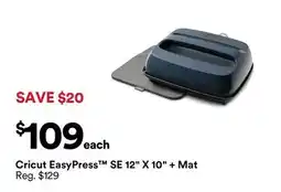Michaels Cricut EasyPress SE 12 X 10 + Mat offer