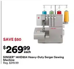 Michaels SINGER 14HD854 Heavy-Duty Serger Sewing Machine offer