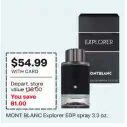 CVS MONT BLANC Explorer EDP spray 3.3 oz offer