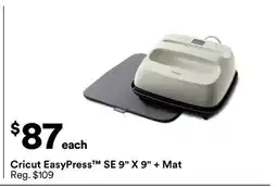 Michaels Cricut EasyPress SE 9 X 9 + Mat offer