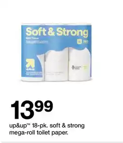 Target up&up 18-pk. soft & strong mega-roll toilet paper offer