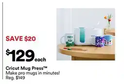 Michaels Cricut Mug Press offer