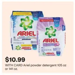 CVS Ariel powder detergent 105 oz or 141 oz offer