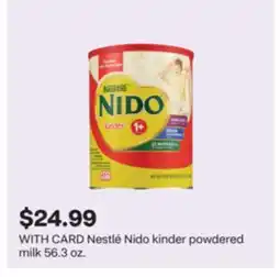 CVS Nestlé Nido kinder powdered milk 56.3 oz offer