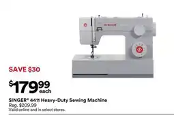 Michaels SINGER 4411 Heavy-Duty Sewing Machine offer
