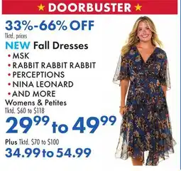 Boscov's Fall Dresses offer