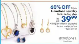 Boscov's Gemstone Jewelry Set in sterling silver offer