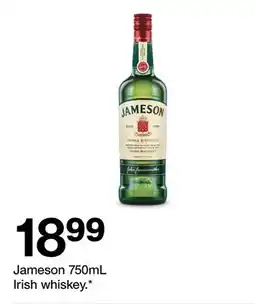Target Jameson 750mL Irish whiskey offer