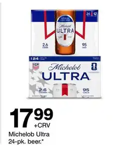 Target Michelob Ultra 24-pk. beer offer
