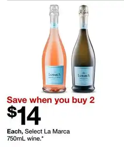Target Select La Marca 750mL wine offer