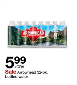 Target Arrowhead 32-pk. bottled water offer
