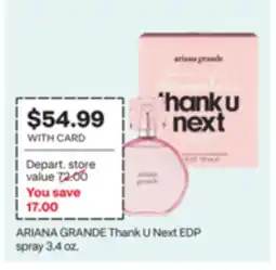 CVS ARIANA GRANDE Thank U Next EDP offer