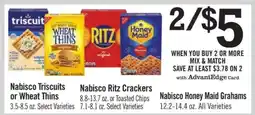Price Chopper Nabisco Triscuits or Wheat Thins offer