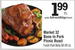 Price Chopper Market 32 Bone-In Pork Picnic Roast offer
