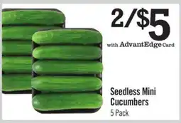Price Chopper Seedless Mini Cucumbers offer