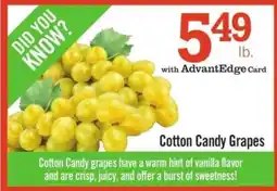 Price Chopper Cotton Candy Grapes offer