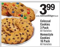 Price Chopper Colossal Cookies 3 Pack offer