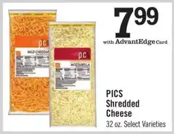 Price Chopper PICS Shredded Cheese offer