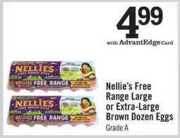 Price Chopper Nellie’s Free Range Large or Extra-Large Brown Dozen Eggs offer