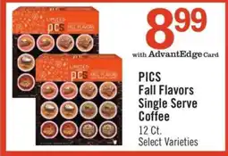 Price Chopper PICS Fall Flavors Single Serve Coffee offer