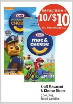 Price Chopper Kraft Macaroni & Cheese Dinner offer