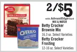 Price Chopper Betty Crocker Brownie Mix offer