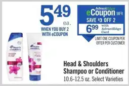 Price Chopper Head & Shoulders Shampoo or Conditioner offer