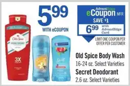 Price Chopper Old Spice Body Wash offer