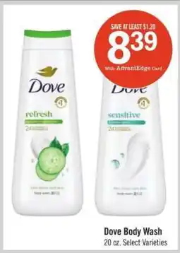 Price Chopper Dove Body Wash offer