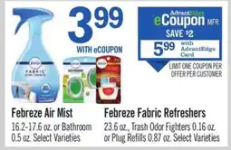 Price Chopper Febreze Air Mist offer