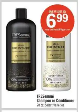 Price Chopper Tresemme Shampoo or Conditioner offer