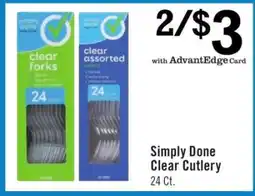 Price Chopper Simply Done Clear Cutlery offer