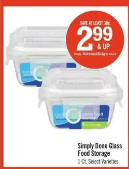 Price Chopper Simply Done Glass Food Storage offer
