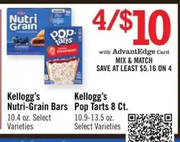 Price Chopper Kellogg's Pop-Tarts 8 ct offer