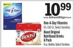 Price Chopper Boost Original Nutritional Drinks 6 Pack offer