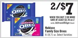 Price Chopper Nabisco Family Size Oreos offer
