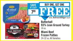 Price Chopper Butterball 93% Lean Ground Turkey offer