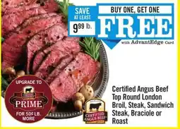 Price Chopper Certified Angus Beef offer