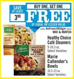 Price Chopper Healthy Choice CafΓ© Steamers offer
