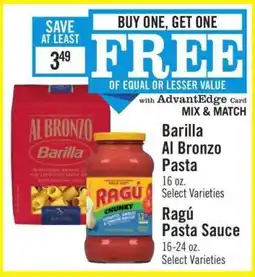 Price Chopper Barilla Al Bronzo Pasta offer