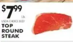 Pioneer Supermarkets Usda Choice Beef Top Round Steak offer