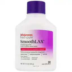 Walgreens SmoothLax Polyethylene Glycol 3350 Powder For Solution Unflavored offer