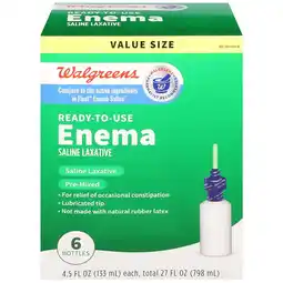 Walgreens Saline Enema Laxative offer