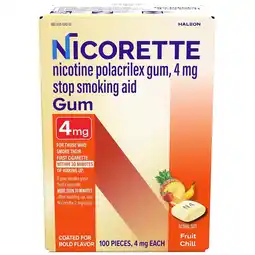 Walgreens 4 mg Nicotine Gum, Stop Smoking Aid Fruit Chill offer