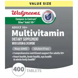 Walgreens Adult 50+ Multivitamin Tablets (400 days) offer
