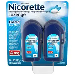 Walgreens 4 mg Nicotine Lozenges Ice Mint offer