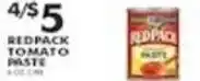 Pioneer Supermarkets Redpack tomato paste offer