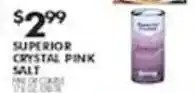 Pioneer Supermarkets Superior crystal pink salt offer