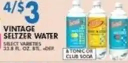 Compare Foods Vintage Seltzer Water offer