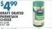 Compare Foods Kraft grated parmesan cheese offer
